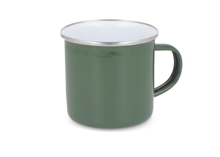 Éventail d’été personnalisé en liège et bois Vert olive